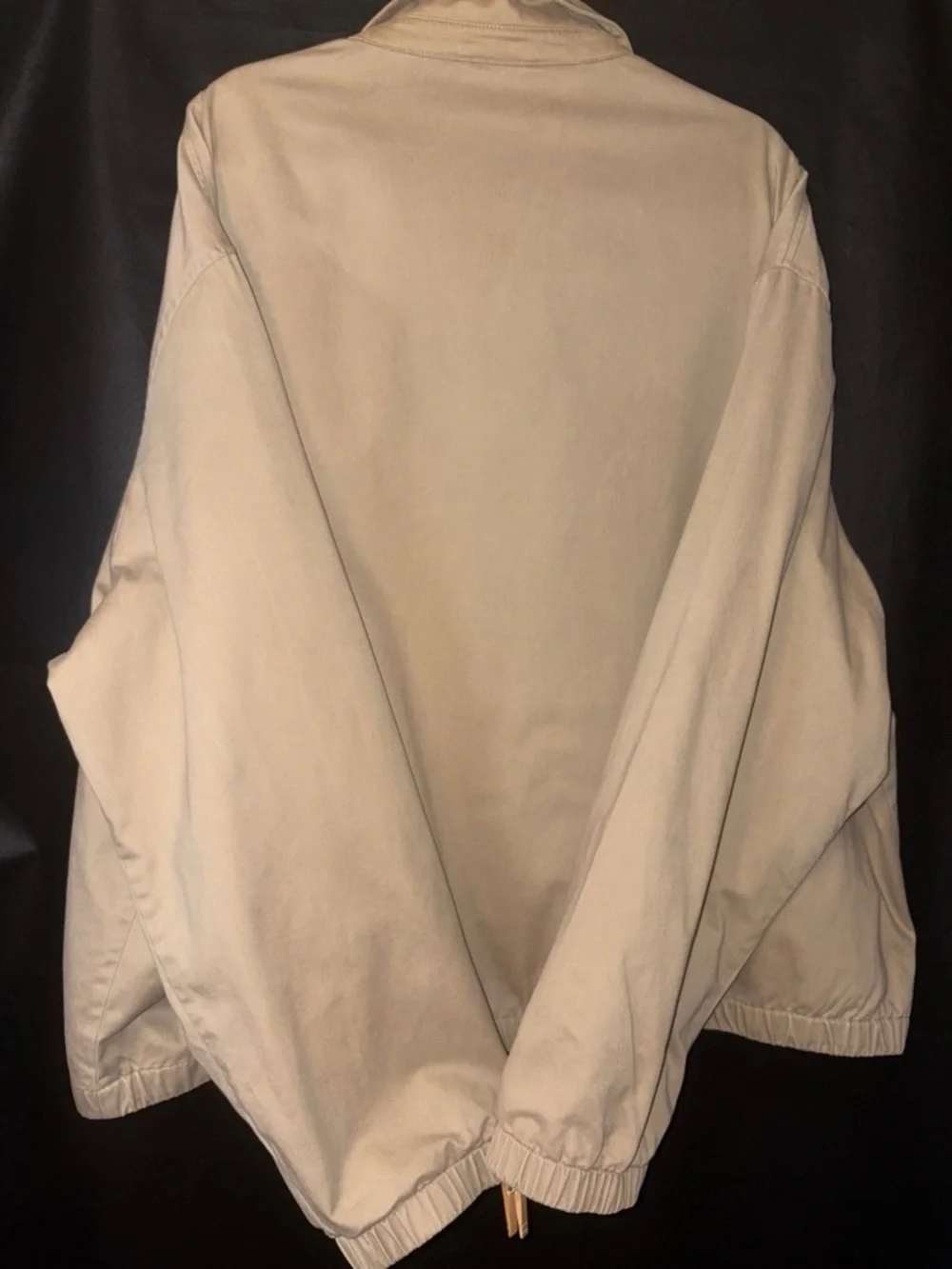 Polo by Ralph Lauren Bi-Swing Windbreaker Jacket 3X Tan Khaki Plaid Lined EUC